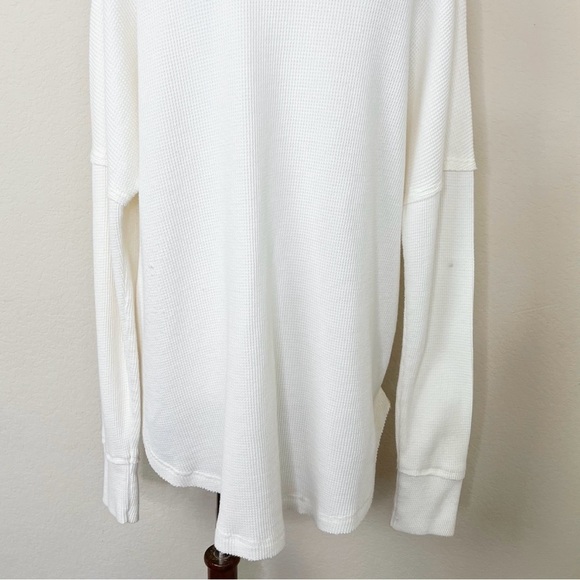 Anthropologie Maeve Ainsley Turtleneck Thermal Long Sleeve Waffle Knit Top - Picture 12 of 15